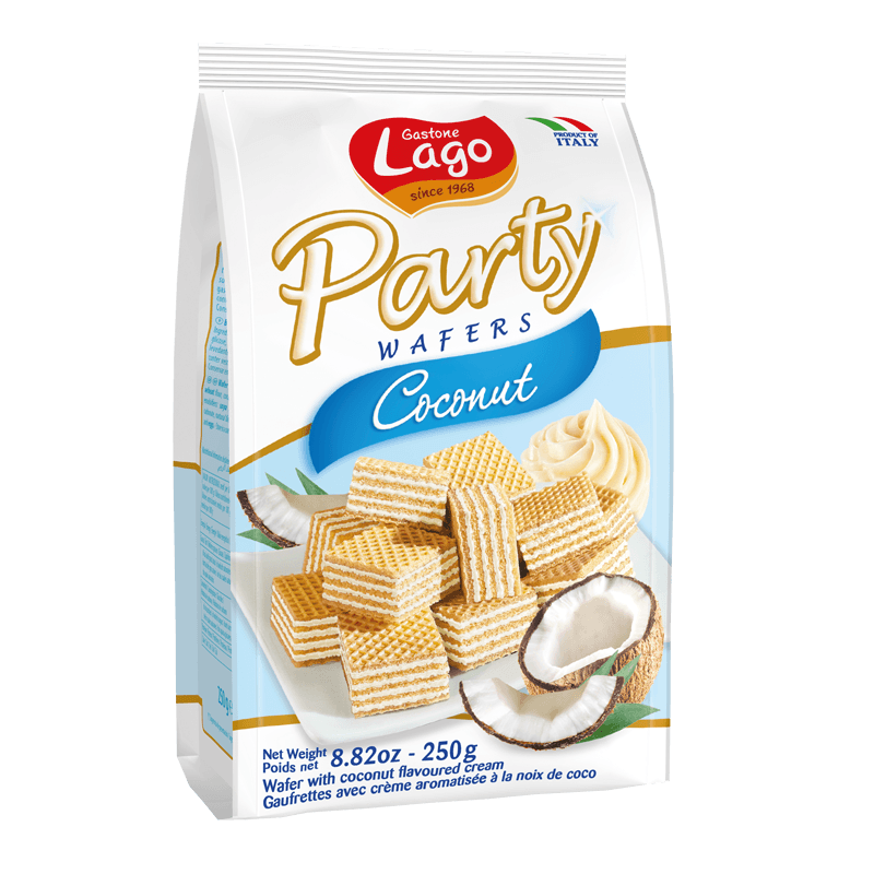 Gastone Lago Coconut Wafers, 8.8 oz Sweets & Snacks Gastone Lago 