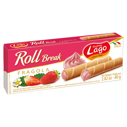 Gastone Lago Strawberry Roll Break, 2.82 oz Sweets & Snacks Gastone Lago 