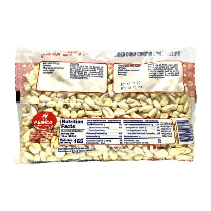 Inca's Food Dried Corn Cancha for Toasting, 15 oz Pasta & Dry Goods Inca's Food 