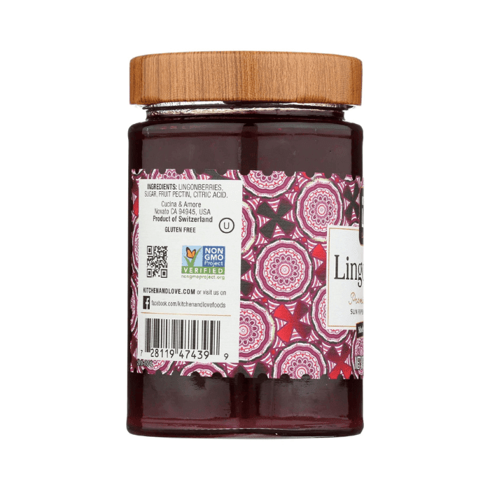 Kitchen & Love Lingonberry Preserve, 12.3 oz Pantry Kitchen & Love 