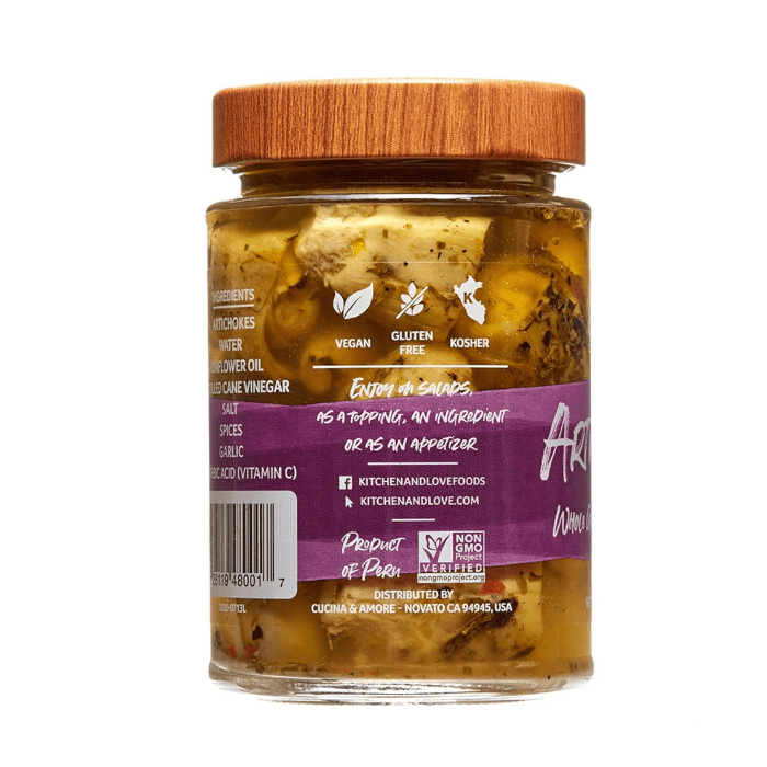 Kitchen & Love Whole Grilled Marinated Artichokes, 11 oz Fruits & Veggies Kitchen & Love 