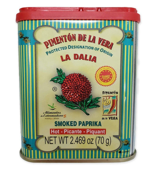 La Dalia Pimenton De La Vera DOP Hot Smoked Paprika, 2.5 oz