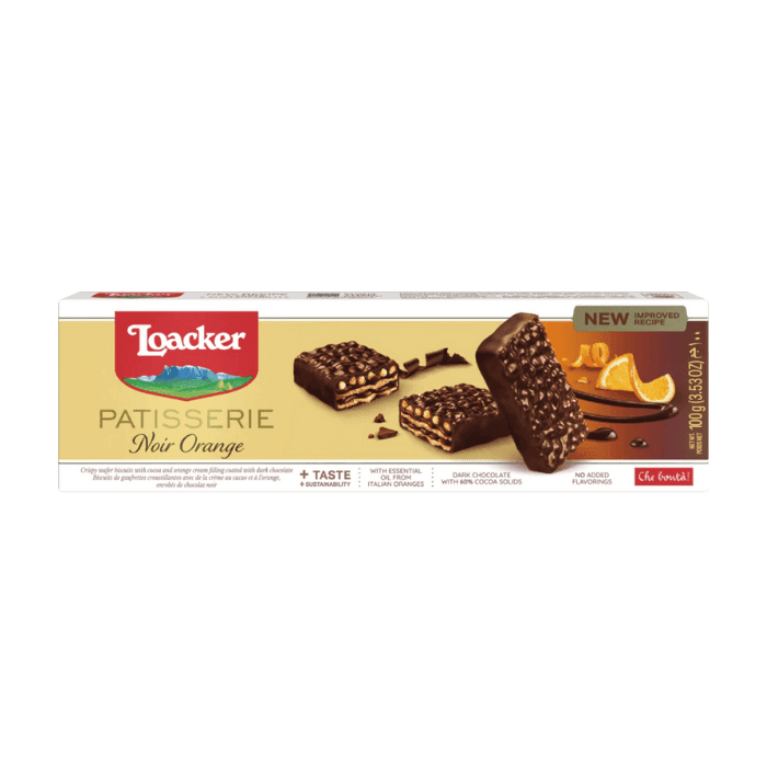 Loacker Patisserie Dark Orange Wafers, 3.53 oz Sweets & Snacks Loacker 