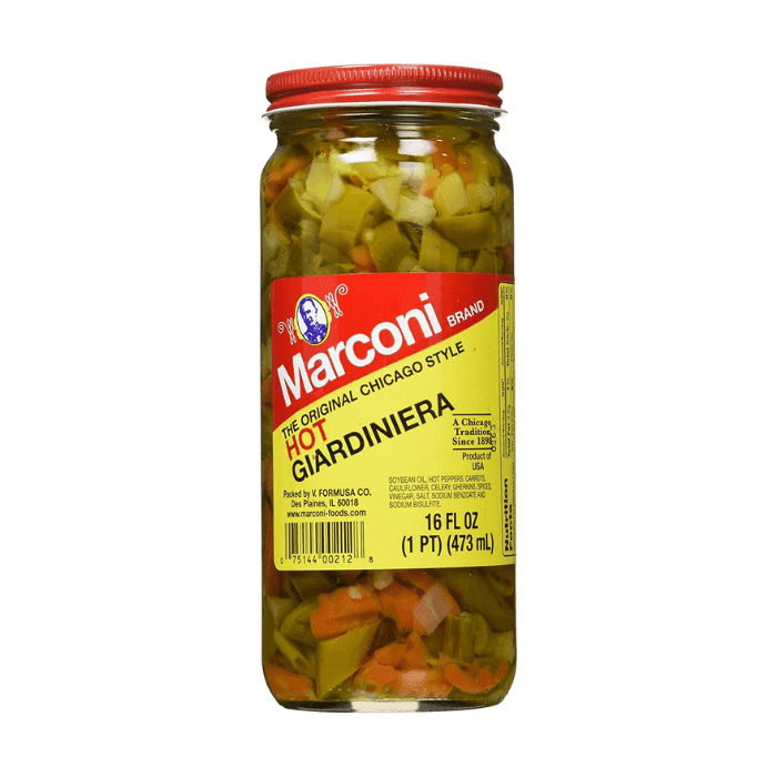 Marconi Hot Giardiniera, 16 oz Fruits & Veggies Marconi 
