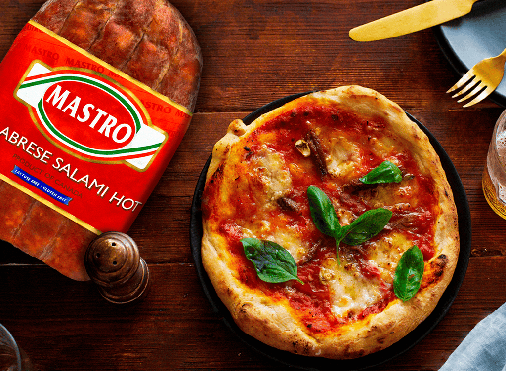 Mastro Calabrese Hot Sopressata Flat Salami Halves, 3 lb. Meats Mastro 