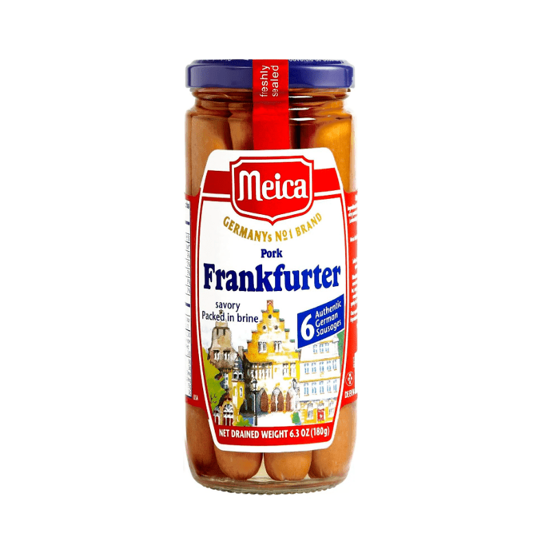 Meica Pork Frankfurter 6 Authentic German Sausages, 6.3 oz Meats Meica 