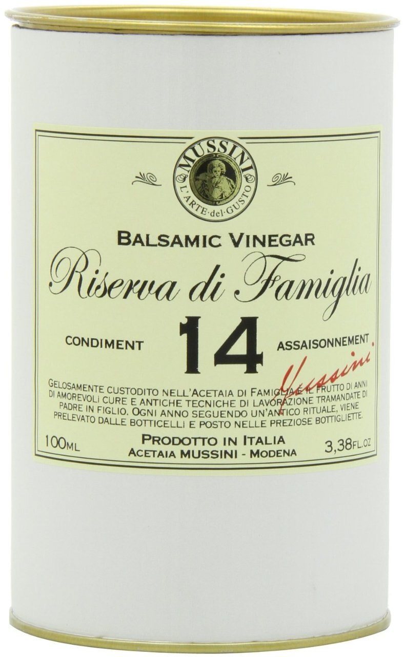 Mussini 14 Year Balsamic Vinegar Riserva di Famiglia - 3.38 oz Glass Bottle