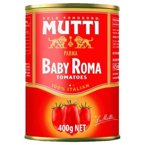 Mutti Baby Roma Tomatoes, 14 oz