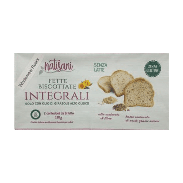 Natisani Whole Meal Gluten Free Rusks, 110g Pasta & Dry Goods Natisani 