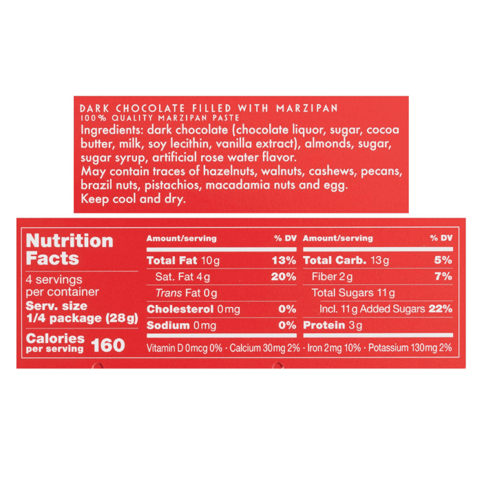 Niederegger Classic Marzipan Dark Chocolate Bar, 3.88 oz Sweets & Snacks Niederegger 