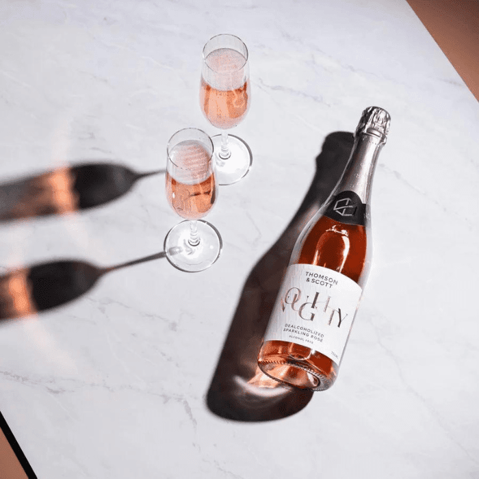 Noughty Alcohol-Free Organic Sparkling Rose, 25 oz Coffee & Beverages Noughty 