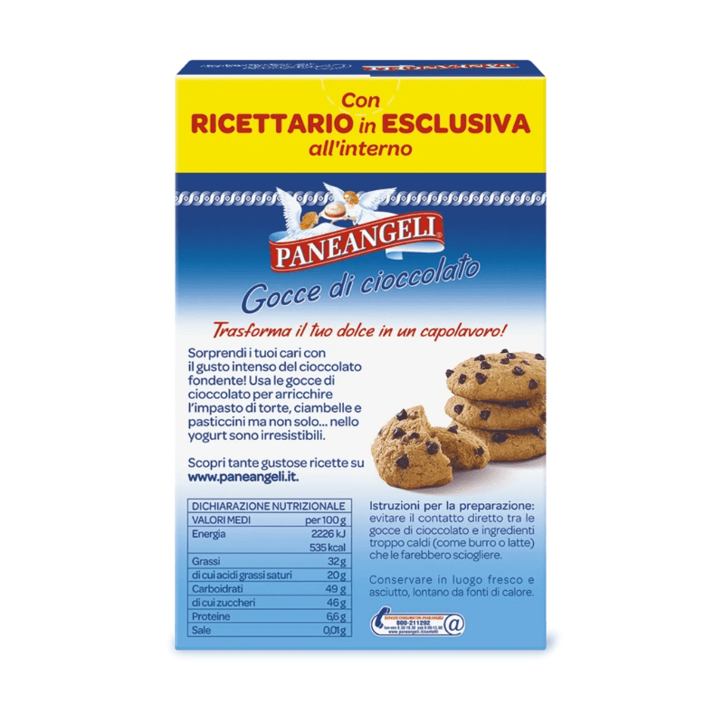 Paneangeli Dark Chocolate Chips, 4.4 oz Pantry Paneangeli 