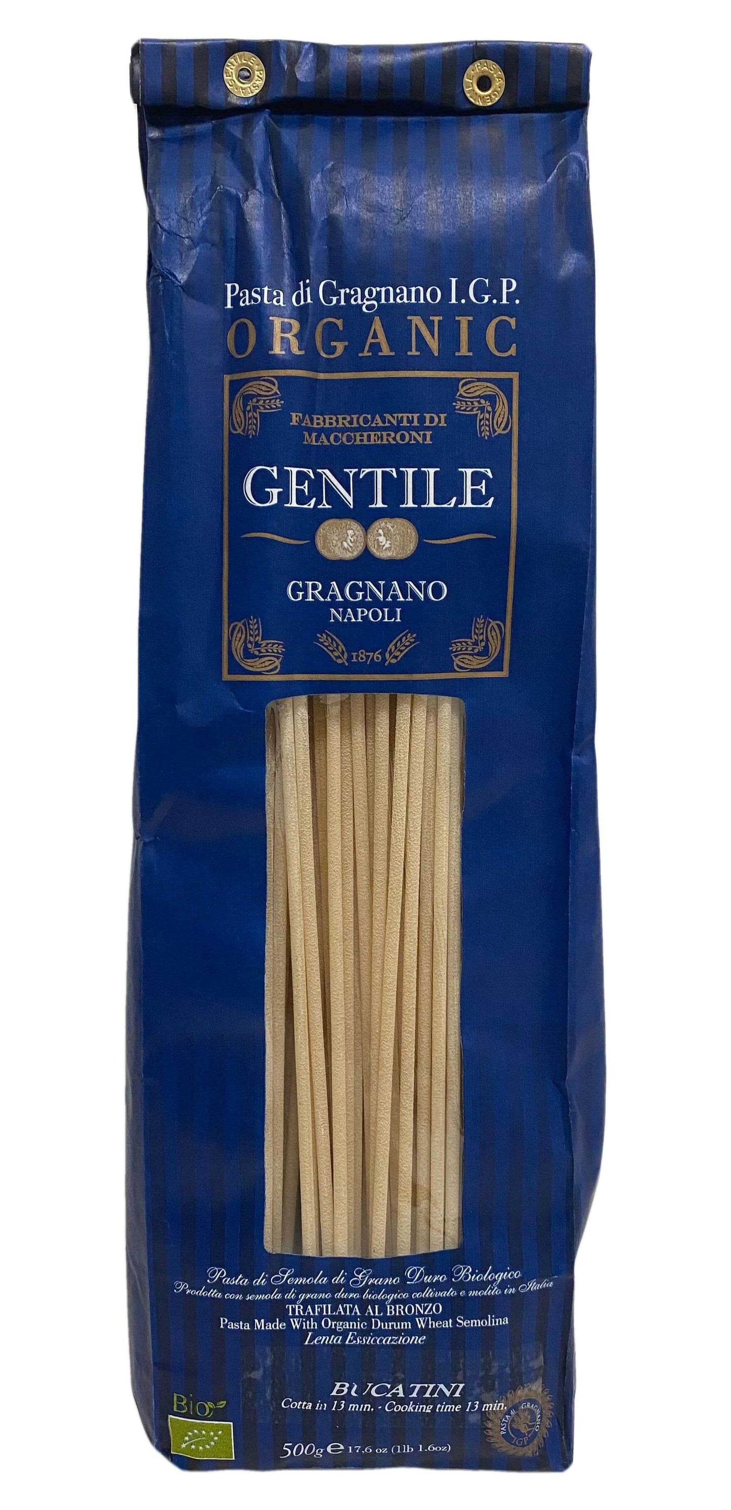 Pastificio Gentile Organic Bucatini Pasta di Gragnano IGP