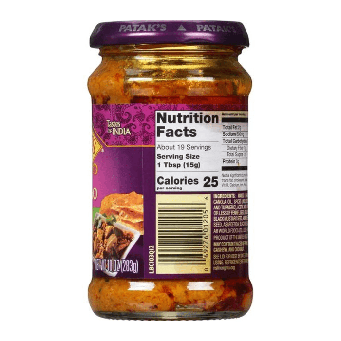 Patak's Mango Pickle, 10 oz Pantry Patak's 