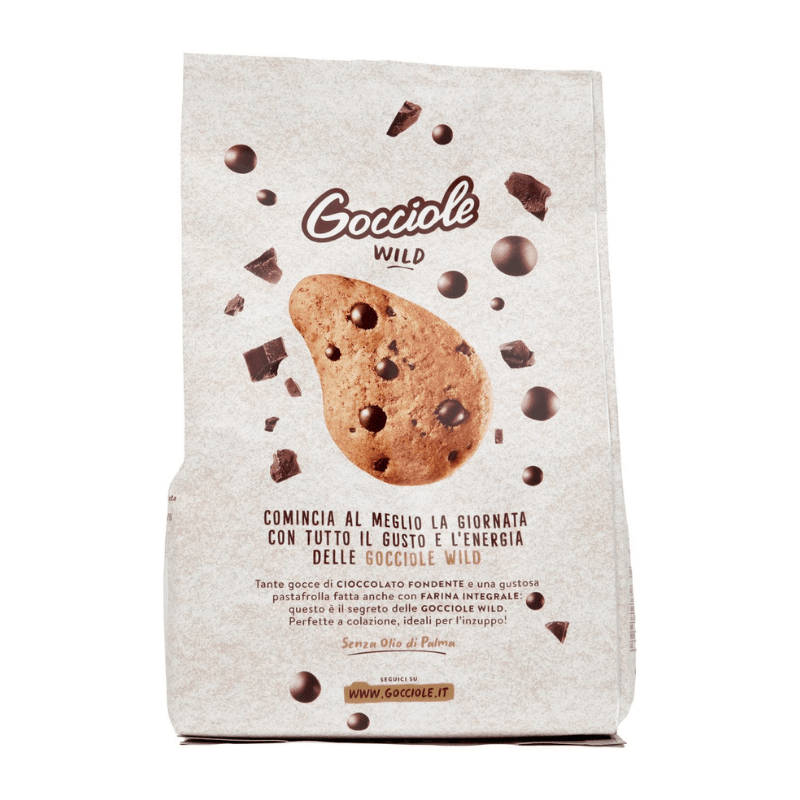 Pavesi Gocciole Wild Dark Chocolate Whole Wheat Cookies, 14.1 oz Sweets & Snacks Pavesi 