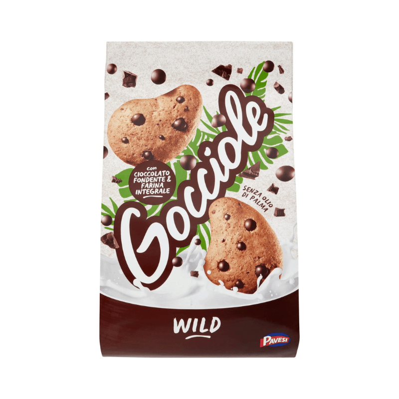 Pavesi Gocciole Wild Dark Chocolate Whole Wheat Cookies, 14.1 oz Sweets & Snacks Pavesi 