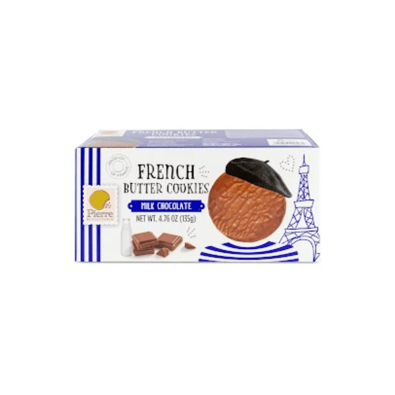 Pierre Biscuiterie Milk Chocolate French Butter Cookies, 4.76 oz Sweets & Snacks Pierre Biscuiterie 