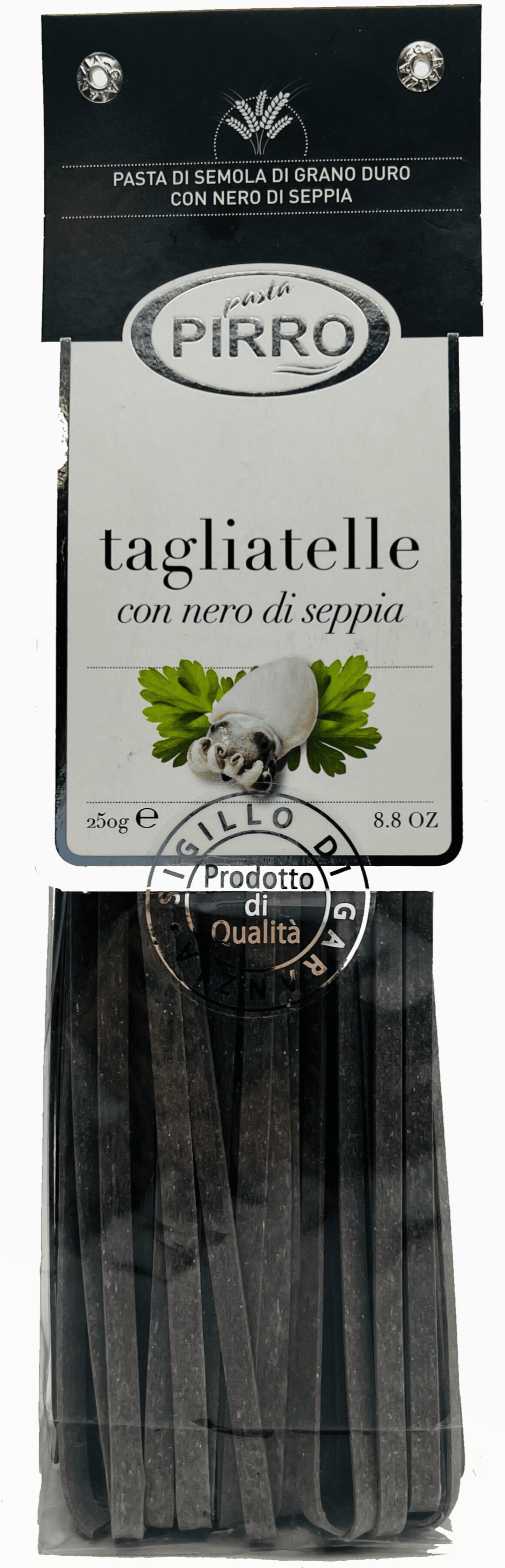 Pirro Tagliatelle with Squid Ink, 250 grams Pasta & Dry Goods Pirro 