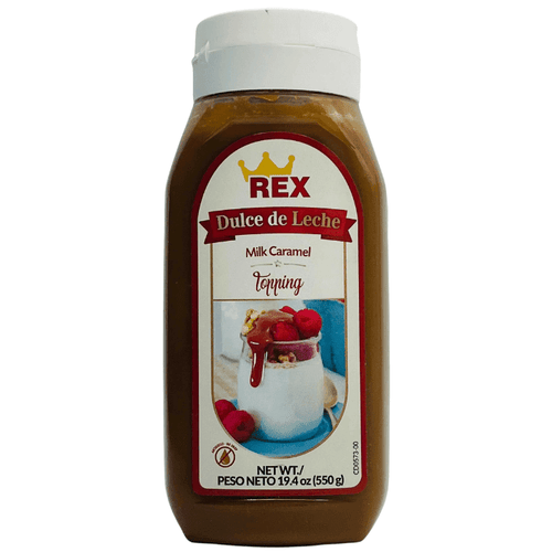 Rex Dulce de Leche Milk Caramel Topping, 19.4 oz Pantry Rex 