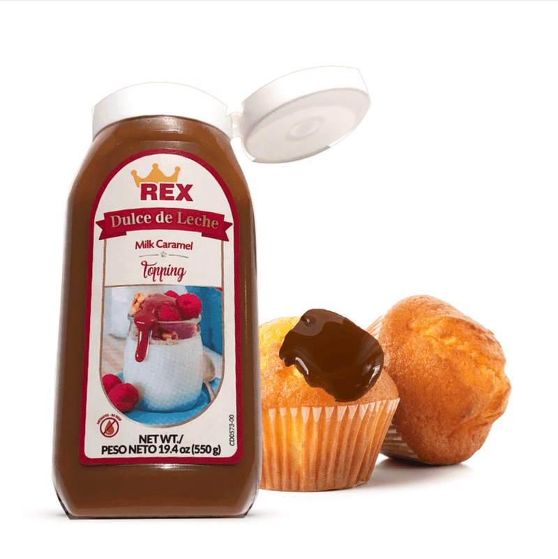 Rex Dulce de Leche Milk Caramel Topping, 19.4 oz Pantry Rex 