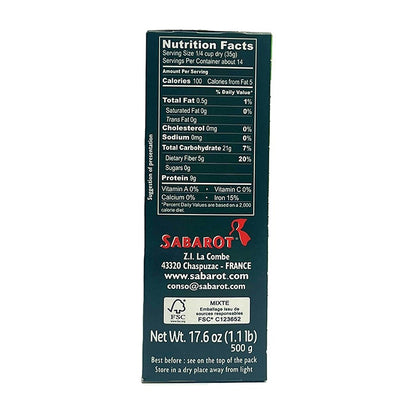 Sabarot Green Lentils, 17.6 oz Pasta & Dry Goods Sabarot 