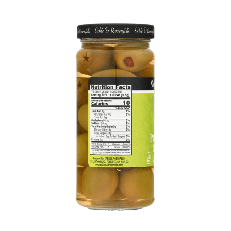 Sable & Rosenfeld Vermouth Tipsy Pimento Olives 4.9 oz Olives & Capers Sable & Rosenfeld 