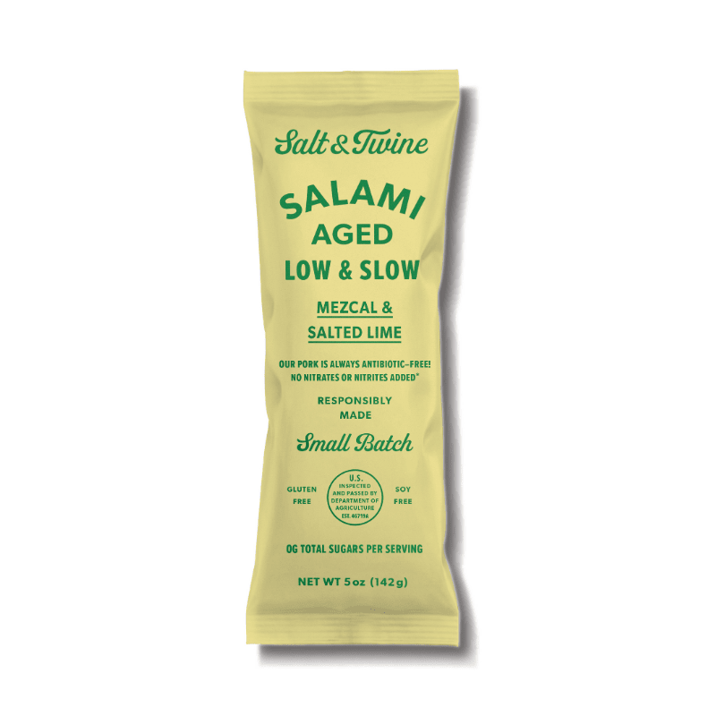 Salt & Twine Mezcal and Salted Lime Salami, 5 oz [Refrigerate After Opening] Meats Salt & Twine 