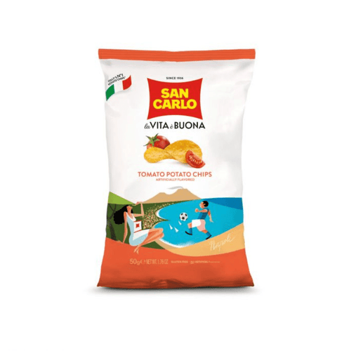 San Carlo Tomato Potato Chips, 1.76 oz | 50g Sweets & Snacks San Carlo 