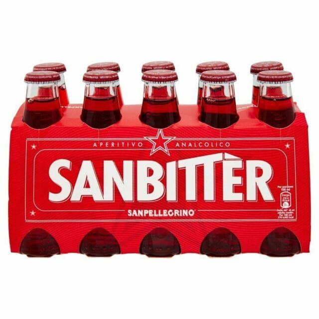 San Pellegrino Sanbitter Non-Alcoholic Red Bitter Aperitif, 10 x 100 ml Coffee & Beverages San Pellegrino 