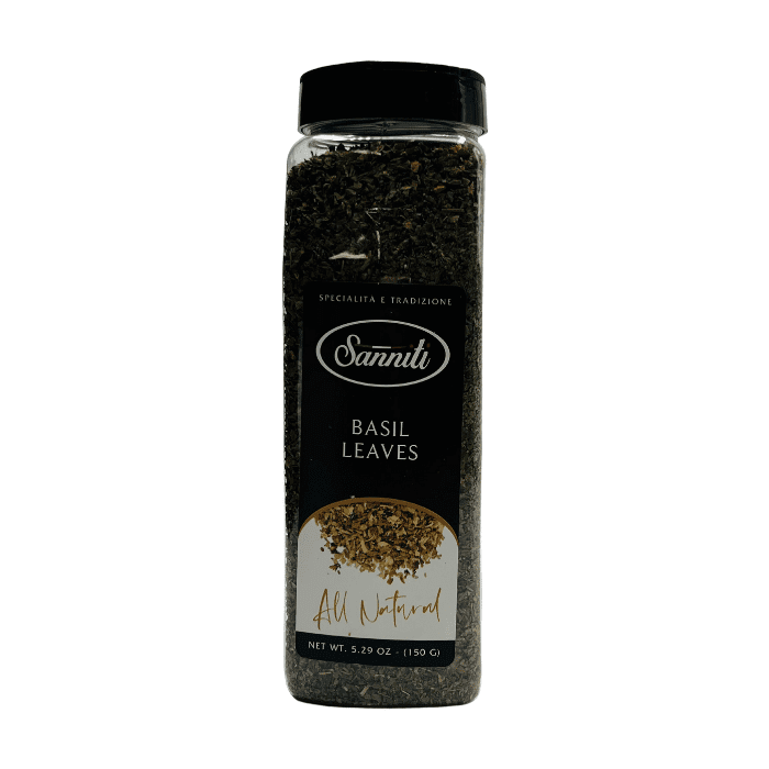 Sanniti Basil Leaves, 5.29 oz Pantry Sanniti 