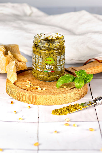Sanniti Basil Pesto, 6.7 oz Sauces & Condiments Sanniti 