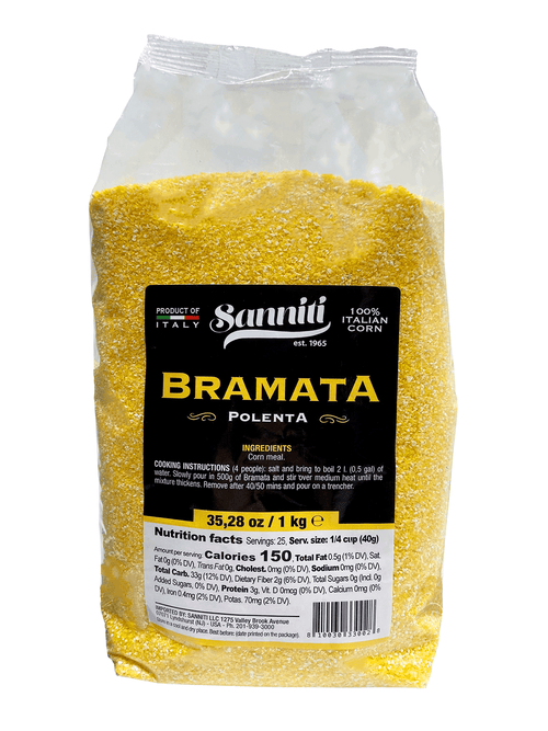 Sanniti Corn Meal Bramata Polenta, 2.2 Lbs Pasta & Dry Goods Sanniti 