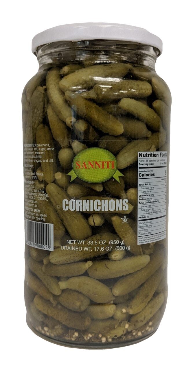 Sanniti Cornichons - 33.5 oz