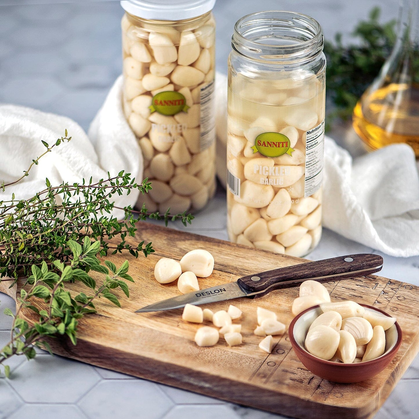 Sanniti Pickled Garlic, 16 oz Pantry Sanniti 