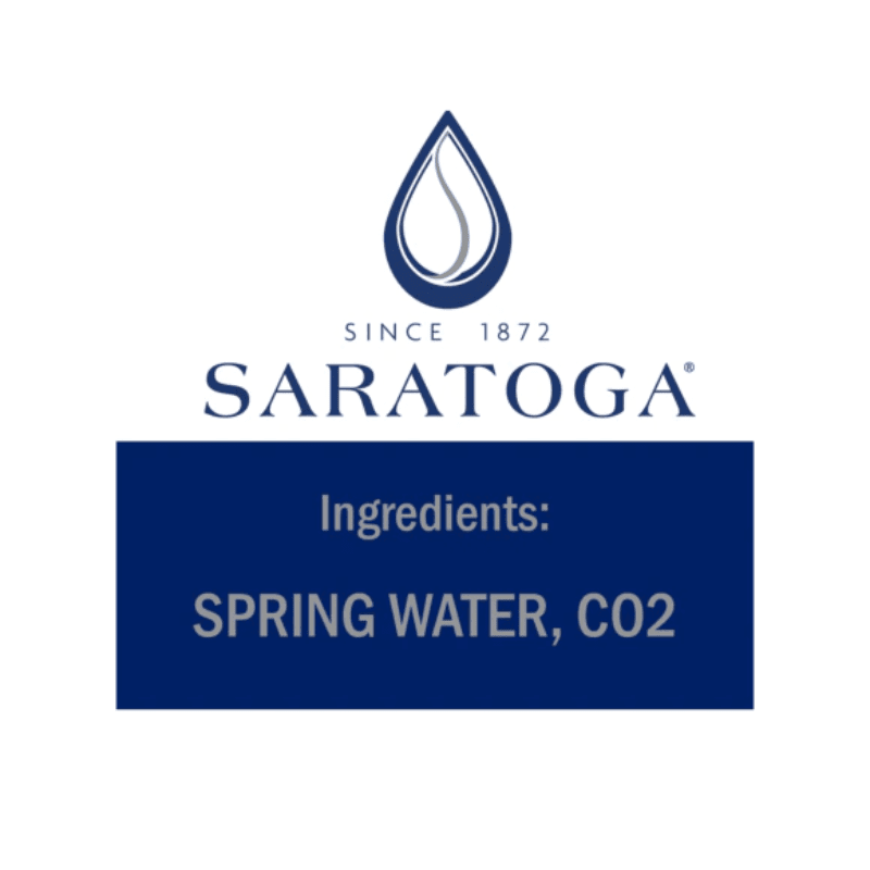 Saratoga Sparkling Water Glass Bottle, 28 oz Beverages Saratoga 