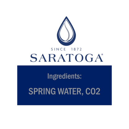 Saratoga Sparkling Water Glass Bottle, 28 oz Beverages Saratoga 