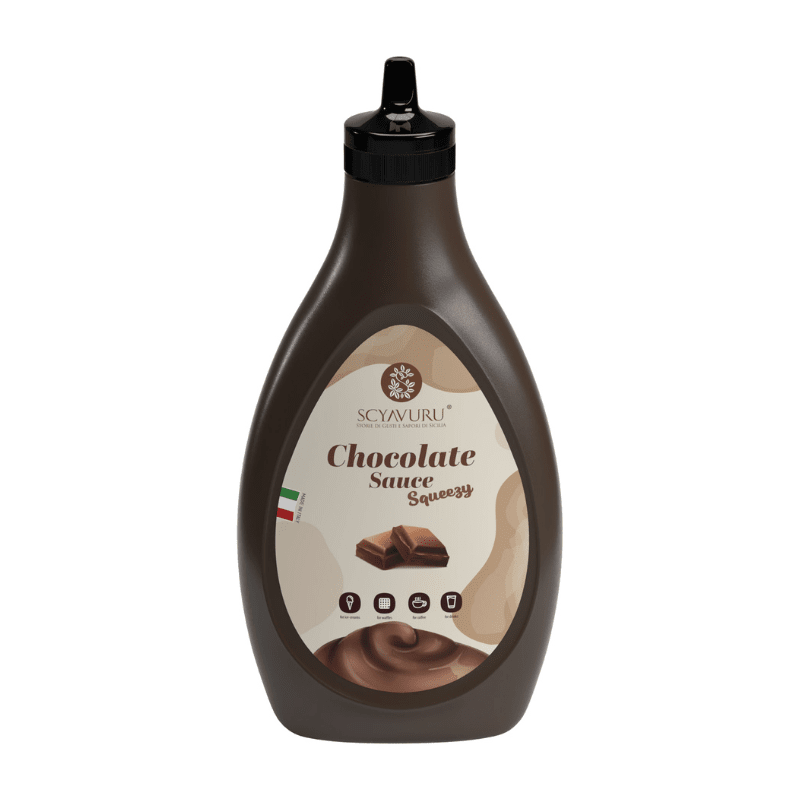 Scyavuru Sicilian Chocolate Topping Sauce, 17.6 oz Pantry Scyavuru 