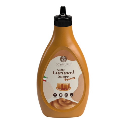 Scyavuru Sicilian Salty Caramel Topping Sauce, 17.6 oz Pantry Scyavuru 