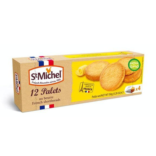 St. Michel French Butter Palets Cookies, 5.3 oz (150 g) Sweets & Snacks St Michel 