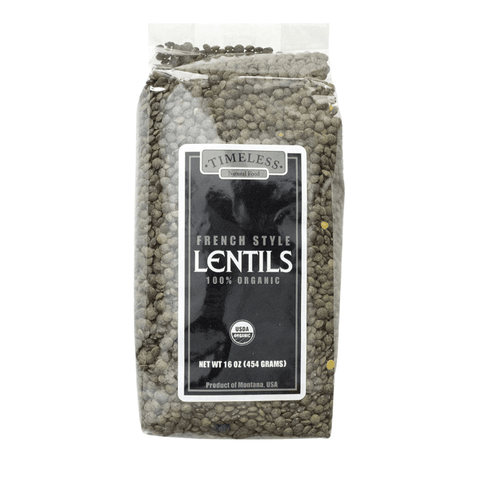 Timeless Seeds Organic French Green Lentils, 16 oz Pasta & Dry Goods Timeless Seeds 