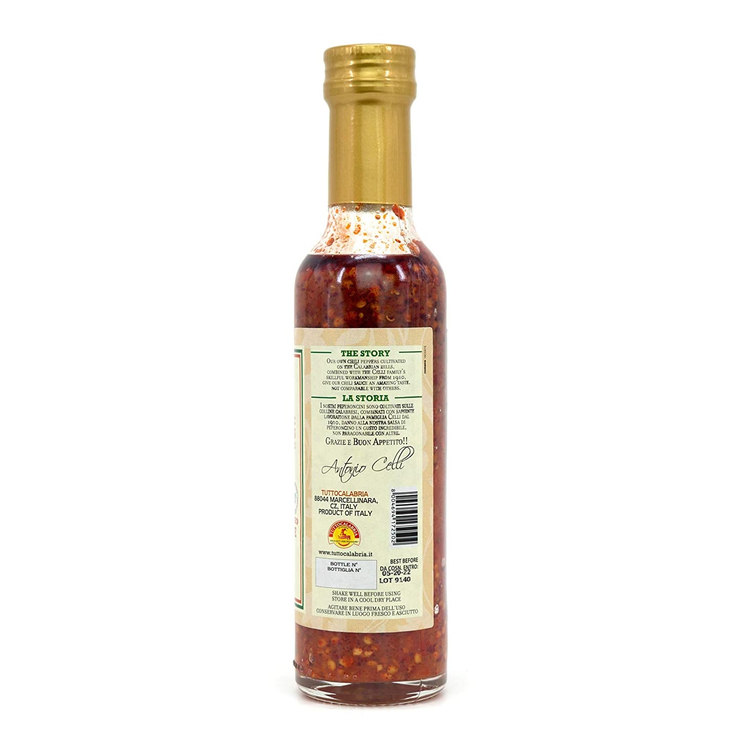 Tutto Calabria Authentic Calabrian Chili Sauce, 8.8 oz Sauces & Condiments Tutto Calabria 
