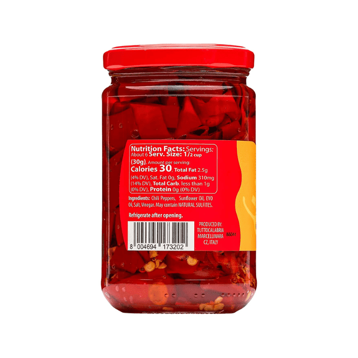 Tutto Calabria Sliced Hot Chili Peppers, 10 oz Fruits & Veggies Tutto Calabria 