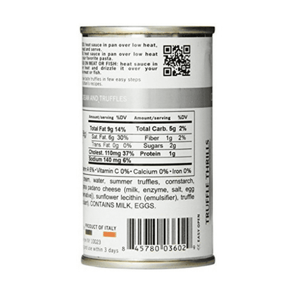 Urbani Truffle Thrills Cream and Truffles Sauce, 6.4 oz Sauces & Condiments Urbani 