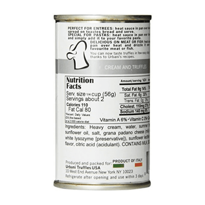 Urbani Truffle Thrills Cream and Truffles Sauce, 6.4 oz Sauces & Condiments Urbani 