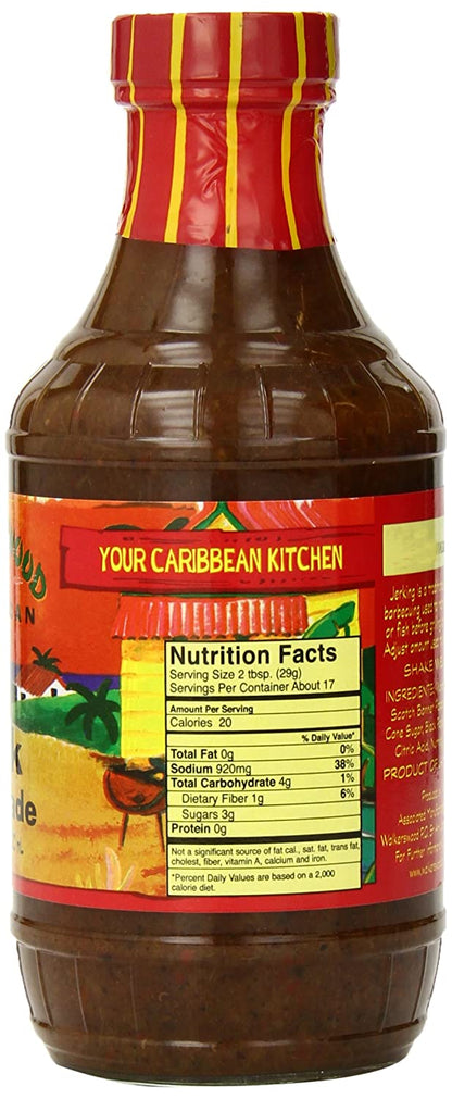 Walkerswood Spicy Jamaican Jerk Marinade Glass, 17 oz Sauces & Condiments Walkerswood 