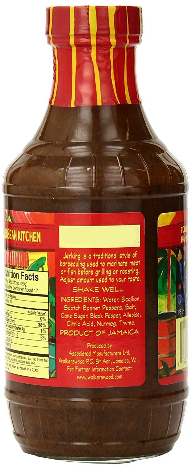 Walkerswood Spicy Jamaican Jerk Marinade Glass, 17 oz Sauces & Condiments Walkerswood 
