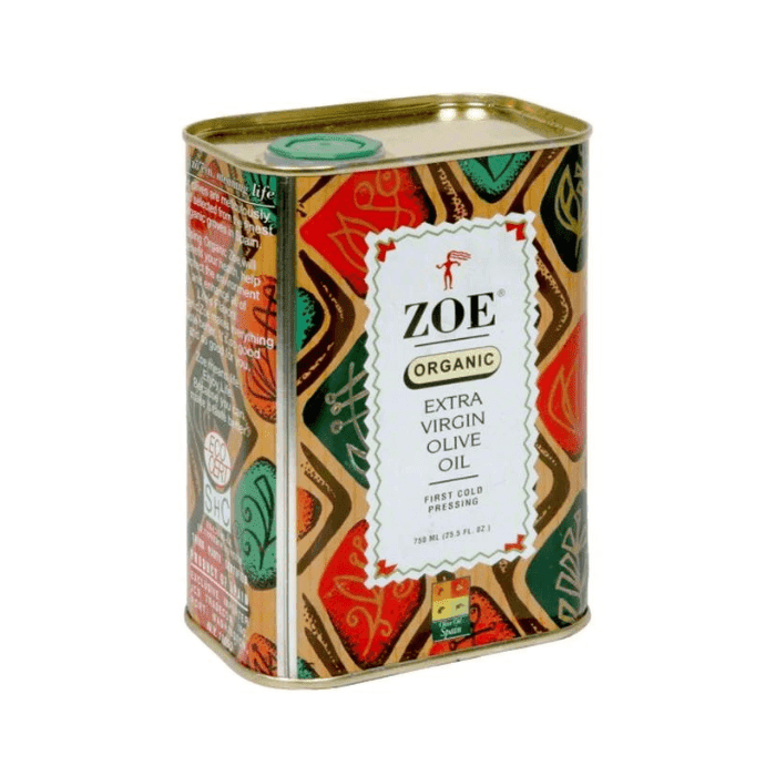 ZOE Extra Virgin Olive Oil in Tin, 25.5 oz (750mL) Oil & Vinegar Zoe 