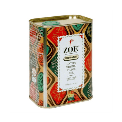 ZOE Extra Virgin Olive Oil in Tin, 25.5 oz (750mL) Oil & Vinegar Zoe 